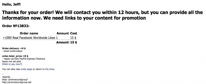 links to your content for promotion