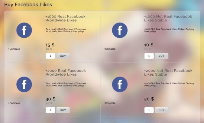 Buy Facebook Likes
